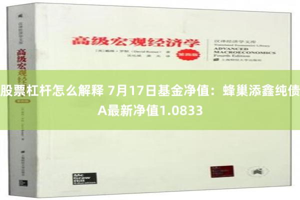 股票杠杆怎么解释 7月17日基金净值：蜂巢添鑫纯债A最新净值1.0833