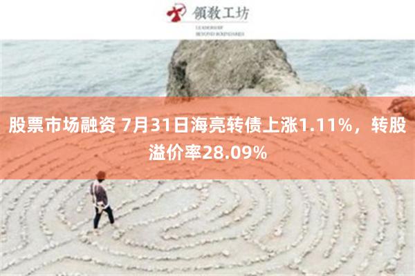 股票市场融资 7月31日海亮转债上涨1.11%，转股溢价率28.09%