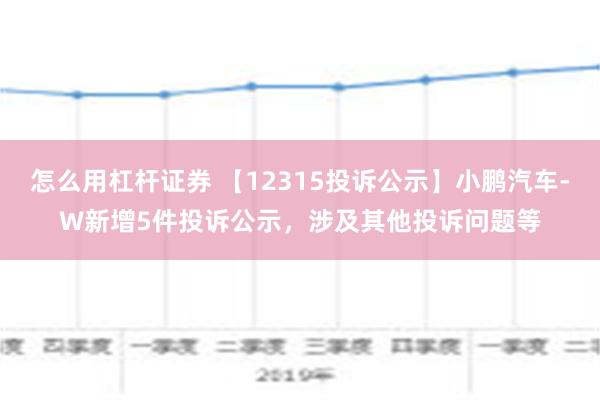 怎么用杠杆证券 【12315投诉公示】小鹏汽车-W新增5件投诉公示，涉及其他投诉问题等