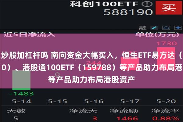 炒股加杠杆吗 南向资金大幅买入，恒生ETF易方达（513210）、港股通100ETF（159788）等产品助力布局港股资产